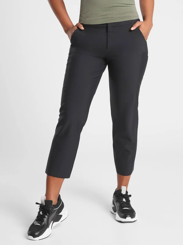 Athleta Women's Stellar Straight Crop Pant Black Size 4