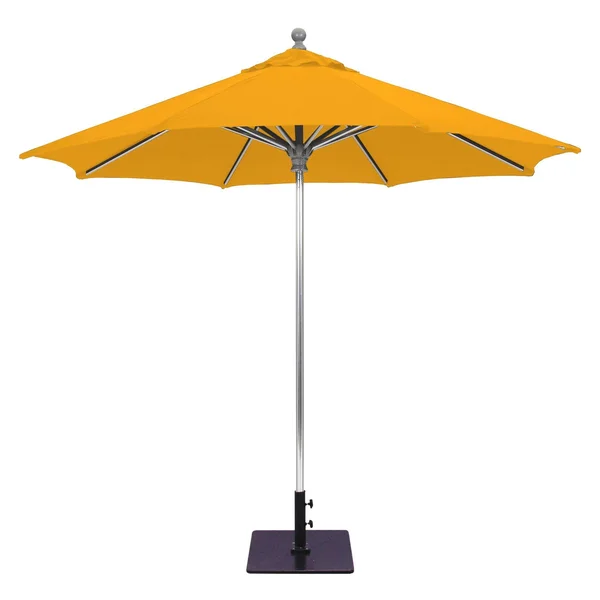 Galtech International - 9& Octagon Commercial Umbrella 56: Jockey Red SR: Silver