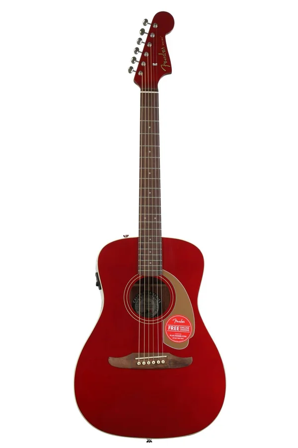 Fender Malibu Player Acoustic-Electric Guitar (Candy Apple Red)