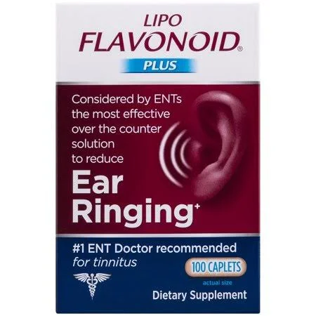(2 Pack) Lipo-Flavonoid Plus Ear Health Supplement Most Effective Over The Counter Solution to Reduce Ear Ringing #1 Ear, Nose