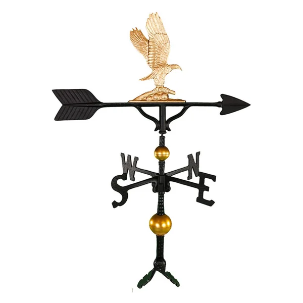 Montague Metal Products 32 in. Deluxe Gold Eagle Weathervane