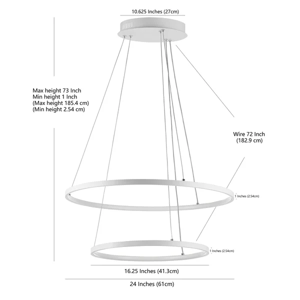 Safavieh Faven LED Pendant-White