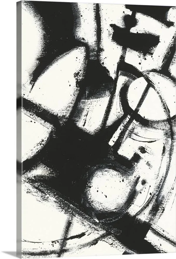 Expression Abstract II White - Canvas Wall Art, 20x30, Great Big Canvas