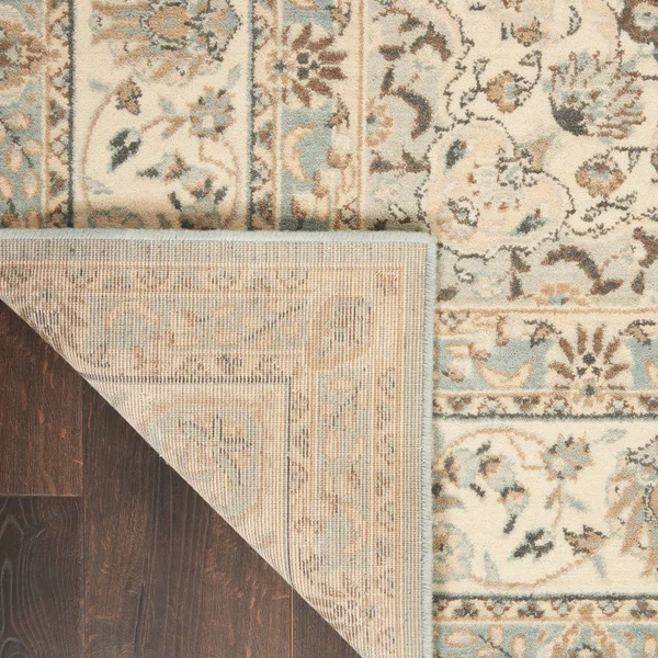 Copper Grove Natrang Floral Area Rug - Grey/Ivory 2&6x22 x 12& Runner