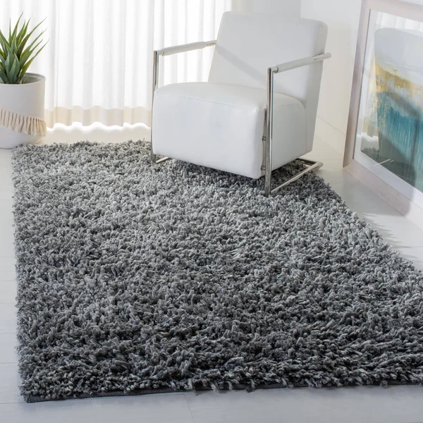 Safavieh Sheep Shag Silver 4 ft. x 6 ft. Area Rug