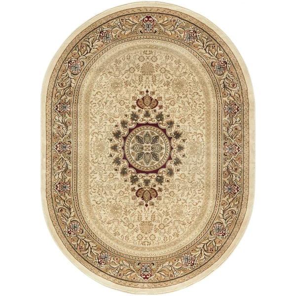 Tayse Rugs Sensation Ivory u0026amp; Beige Area Rug