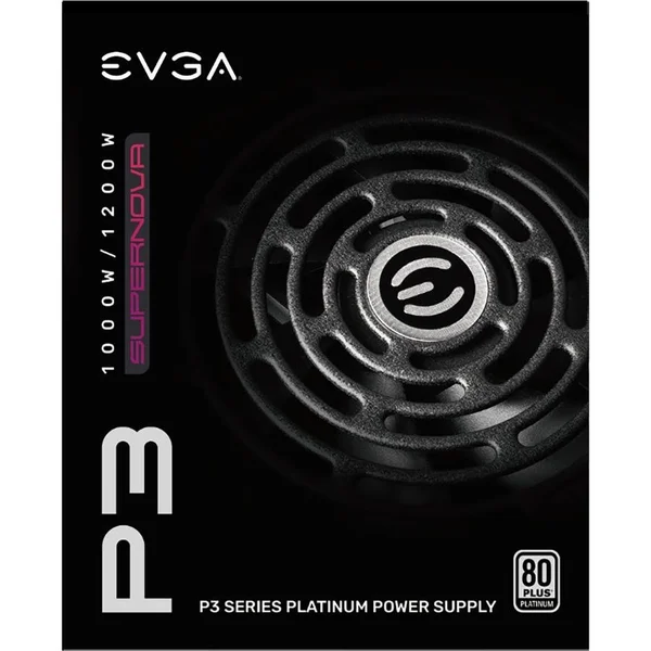 EVGA Power Supply 220-P3-1200-X1 Supernova 1200 P3 1200W 80 Plus Plati