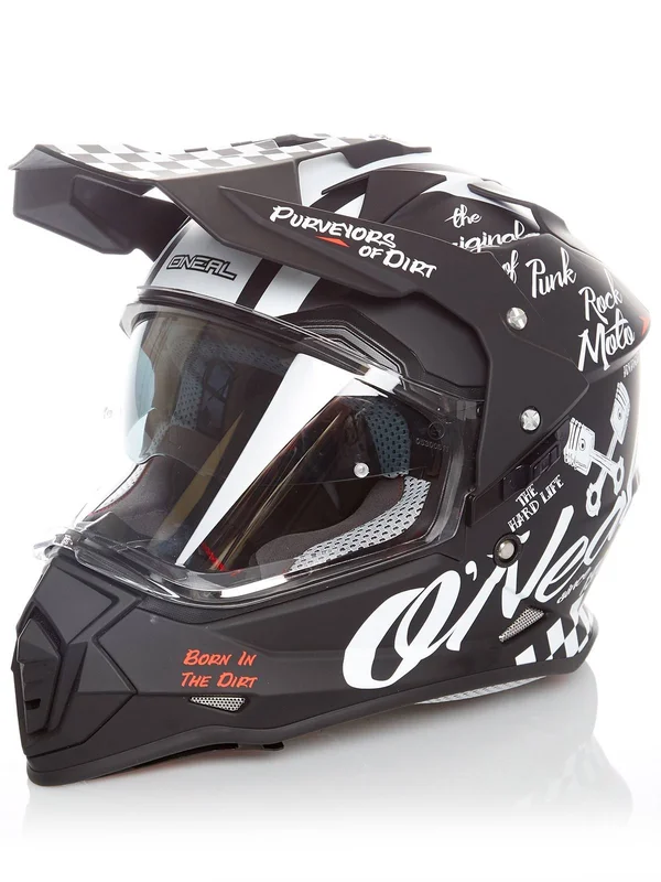 O&Neal Sierra II Torment Helmet Black White