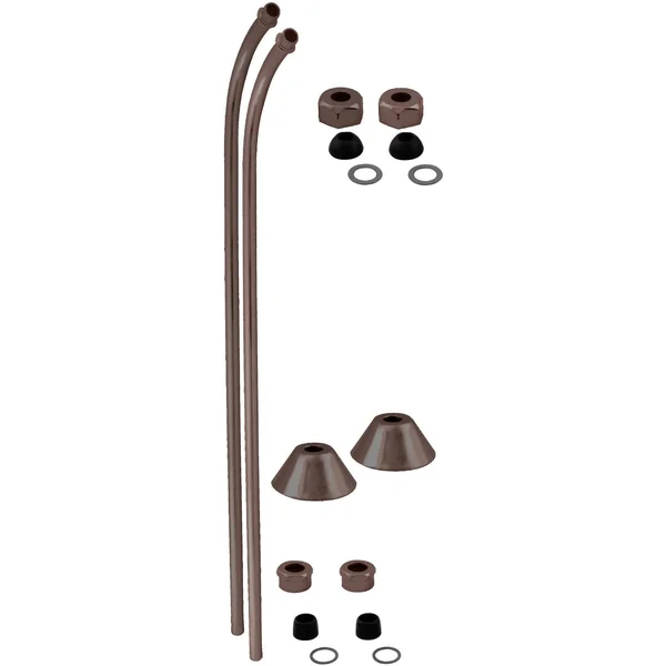 Westbrass D135-07 Single Offset Bath Supply - Satin Nickel