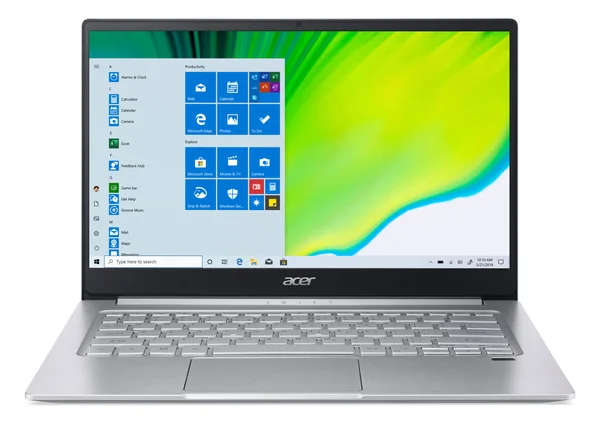 Acer Swift 3 Sf314-42-r0hp AMD Ryzen 5 4500u 2.3Ghz 256GB SSD 8GB BT Win10 Webcam Pure Silver Backlit Keyboard FP Reader