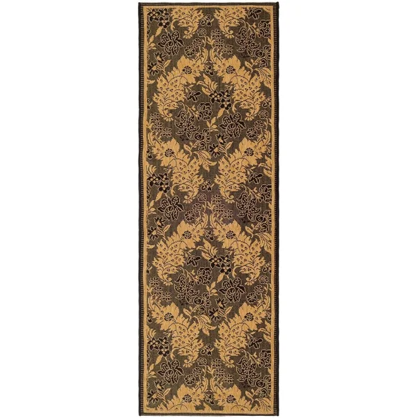 Safavieh Courtyard Area Rug CY6582 Black, Natural, 6& 7x22 x 6& 7x22 Round