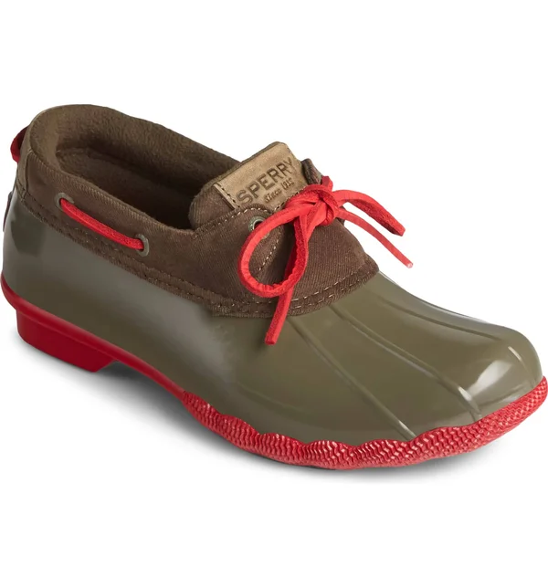 Sperry Women's Saltwater 1-Eye Duck Shoes, Black
