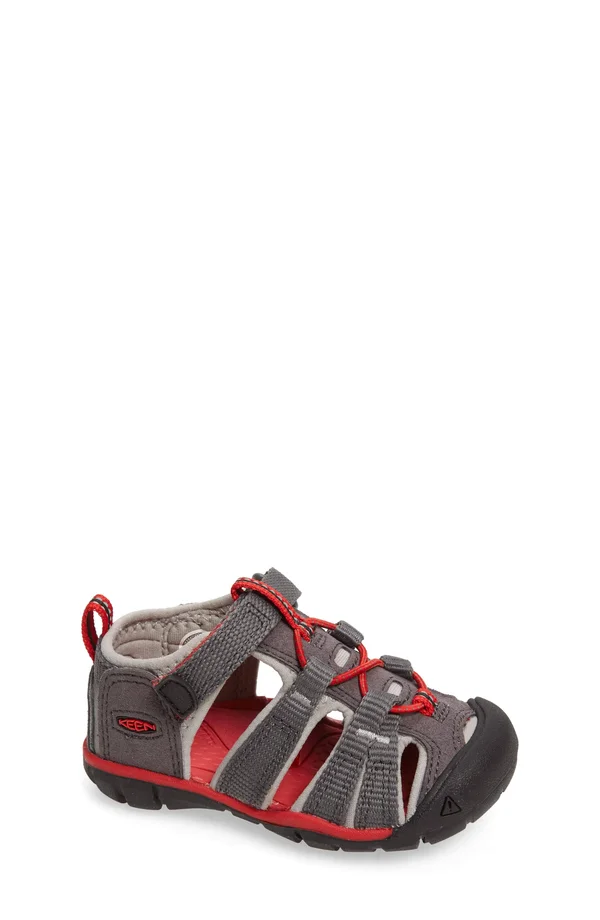 Keen Youth Seacamp II CNX Sandal - 7 - Flint Stone - Ocean Wave