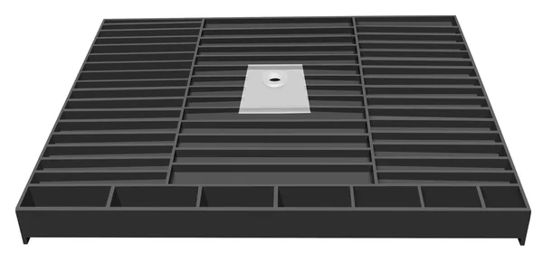 Tile Redi P3642C-PVC 42x22 x 36x22 Single Threshold Shower Base with Drain Plate