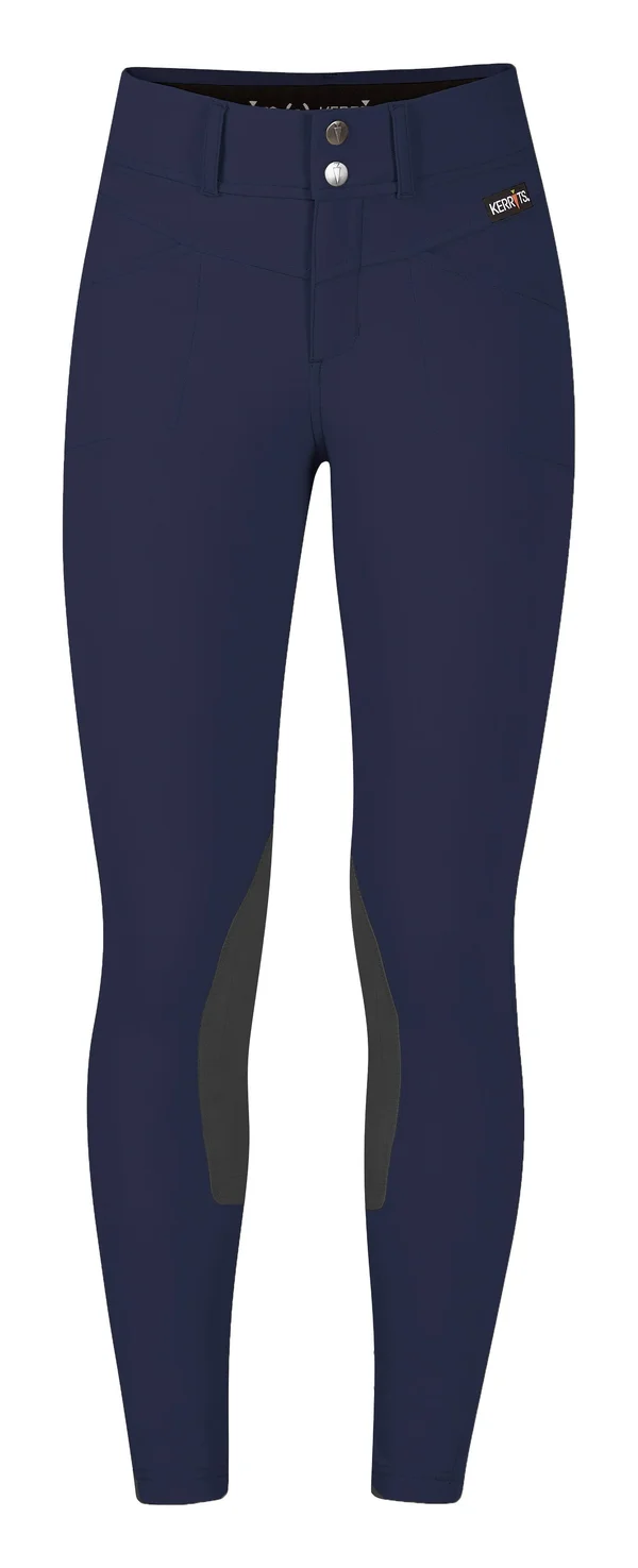 Kerrits Kids Crossover II Knee Patch Breech -Navy-M