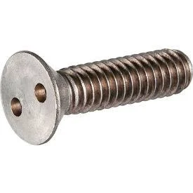 8-32 x 2x22 Tamper-Proof Security Spanner Machine Screw - Flat Head - 18-8 Stainless Steel - 100 Pk