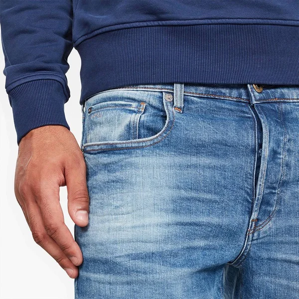G-Star Men’s Denim 3301 Straight Authentic Faded Blue Jeans 31, 34
