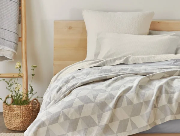 Coyuchi, Pismo Organic Blanket Twin Fog