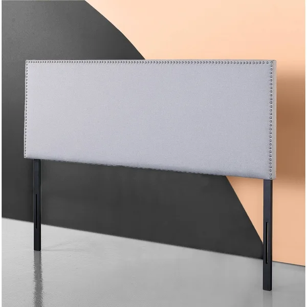 Priage by Zinus Upholstered Nailhead Trim Headboard - Queen