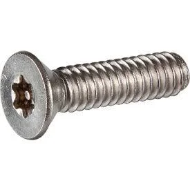 6-32 x 1/2x22 Tamper-Proof Security Machine Screw - Flat Torx Head - 18-8 Stainless Steel - 100 Pk