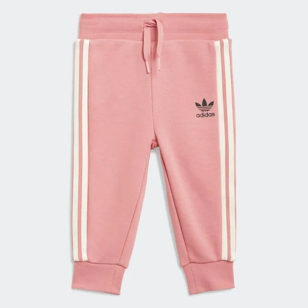 Adidas Girls& Infant and Toddler Originals Her Studio London Track Suit in Pink/Trace Pink Size 18 Month, Cotton/Polyester/Jers