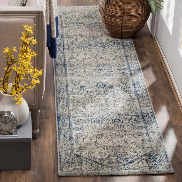 Safavieh Artisan ATN318C 5&1x22 x 7&6x22 Silver, Blue Area Rug