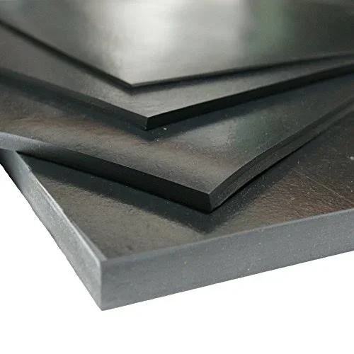 Rubber-Cal Neoprene 3/16 in. Thick x 36 in. Length x 144 in. Width Commercial Grade - 60A Rubber Sheet, Black 20-101