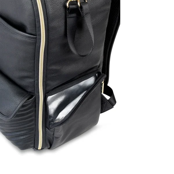 Itzy Ritzy - Jetsetter Black Boss Backpack Diaper Bag