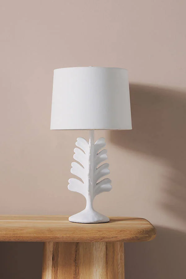 Anthropologie Herbage Table Lamp White