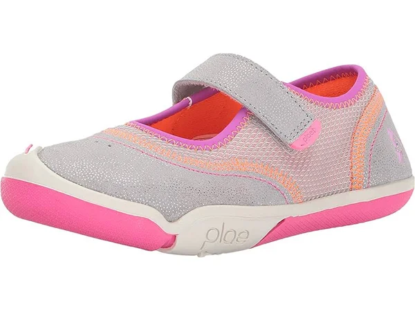 PLAE Emme Kids& Sneaker - Silver/Pink, 9
