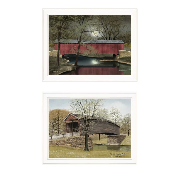 Bridge Collection I 2-Piece Vignette by Billy Jacobs, White Frame