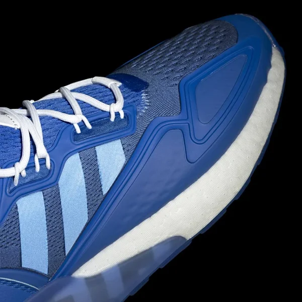 Adidas Ninja ZX 2K Boost Shoes - Men's - Blue - Cloud White - 11.5