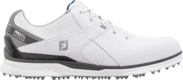FootJoy Men's Pro|SL Carbon Spikeless Golf Shoes Size 9, White