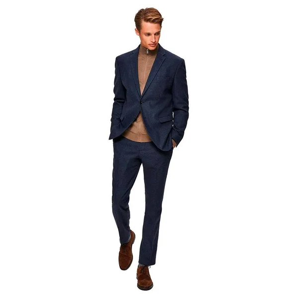 Selected Homme Pima Cotton Full Zip Cardigan - Neutral