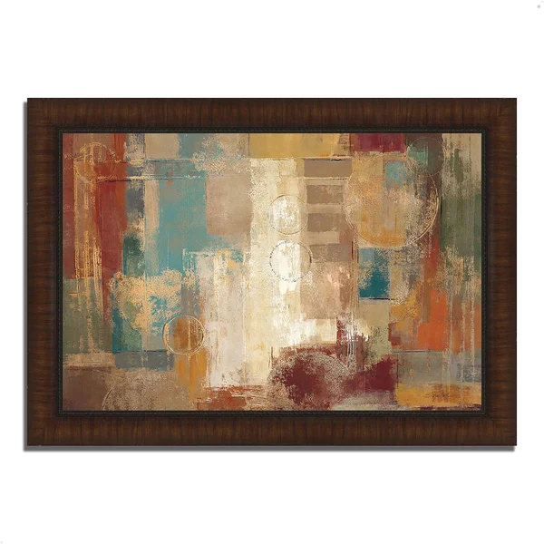 Tangletown Fine Art 30x22 x 42x22 Oriental Trip by Silvia Vassileva Framed Painting Print