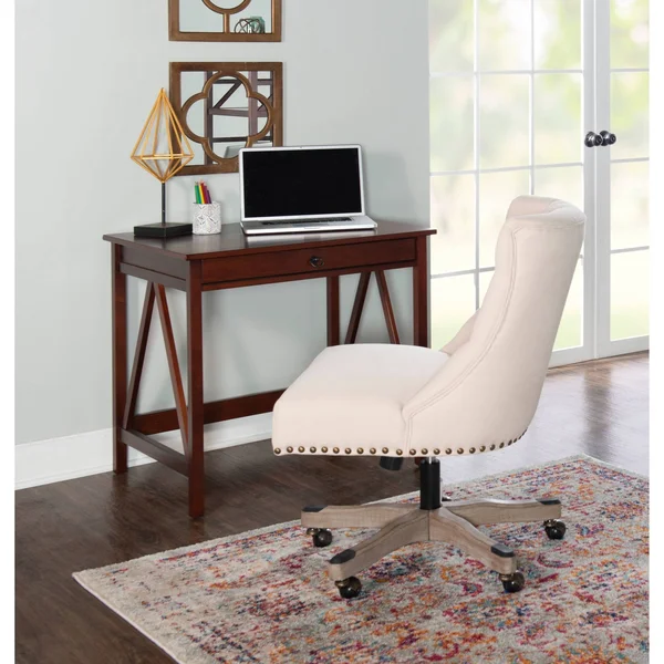 Linon della Natural Office Chair