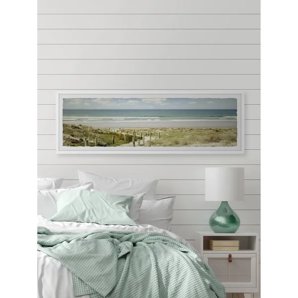 Marmont Hill A Distant View Framed Wall Art, Size: 15 inch x 45 inch