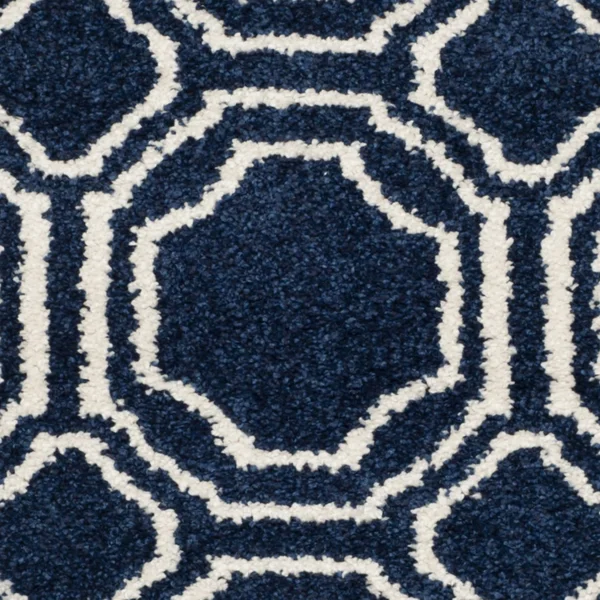 Safavieh Amherst Navy & Ivory 7& x 7& Square Rug