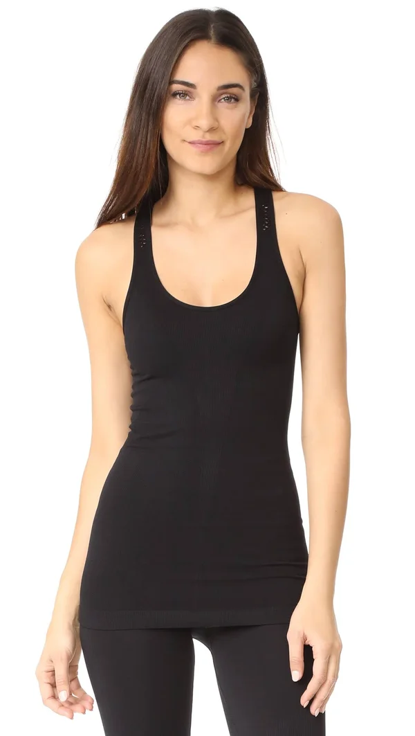 Alala - Essential Seamless Racer Tank - Black - S