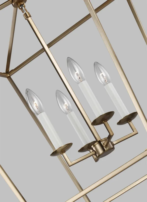 Sea Gull Lighting Dianna 4-Light Satin Bronze Medium Lantern - 5392604EN-848