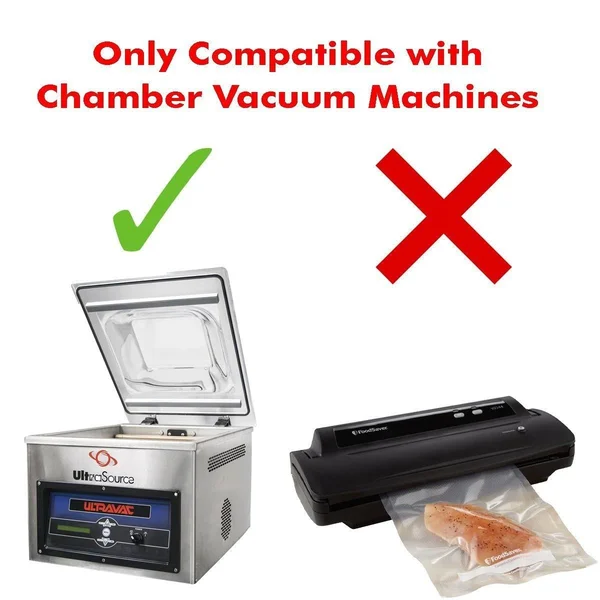 UltraSource Vacuum Chamber Pouches - 3 mil, 4x22 x 6x22 Pack of 4500