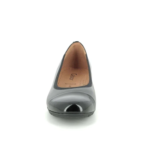 Gabor Raspa 64-161-57 Black Leather 5.5 UK Womens Pumps