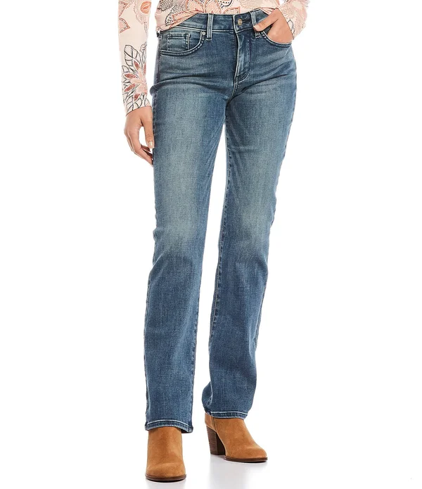 Nydj Marilyn Straight Leg Jeans - Size Reg 6, Lazaro