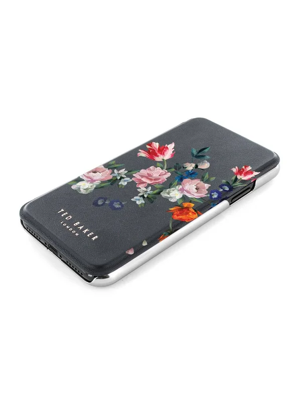 Ted Baker SKYLIA Mirror Case for iPhone 11 - Sandalwood - Black Silver