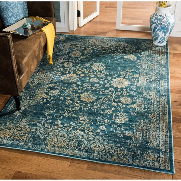 Safavieh EVK510F Evoke Beige - Turquoise Area Rug - 2& x 10&