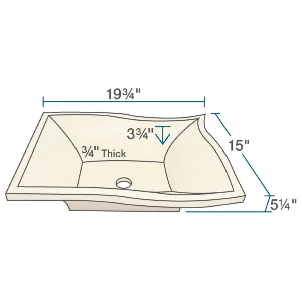 Mr Direct 859 Egyptian Yellow Marble Vessel Sink Ensemble with Brushed Nickel Finish Waterfall Faucet - Pop-Up Drain, and Sink Ri