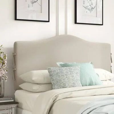 Skyline Furniture Slip Cover Upholstered Panel Headboard Size: Queen, Upholstery: Natural