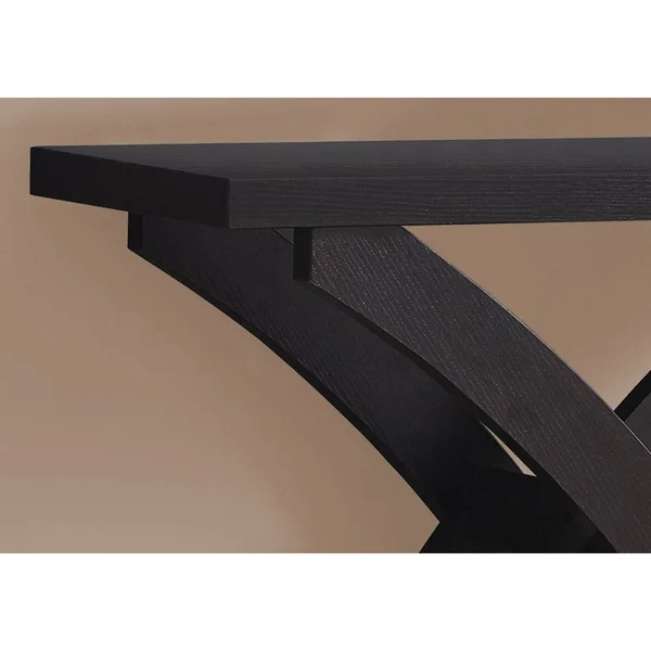 Offex Contemporary 32x22L Cappuccino Hall Console Accent Table - 31.25" x 11.5" x 34"