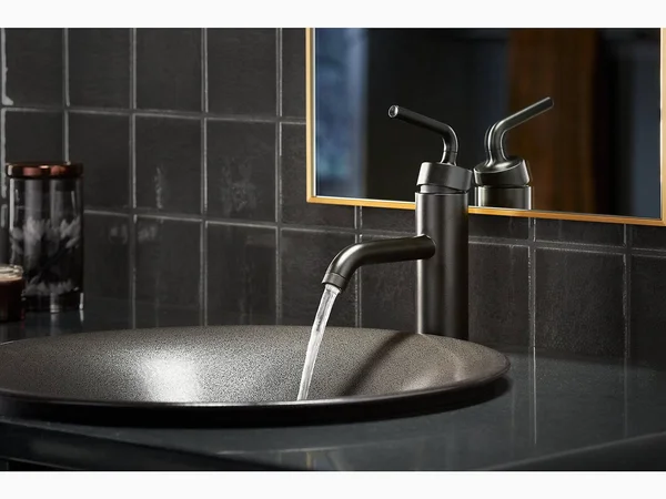 Kohler K-14402-4A-CP Polished Chrome Purist Single Control Bathroom Faucet with Straight Lever Handle