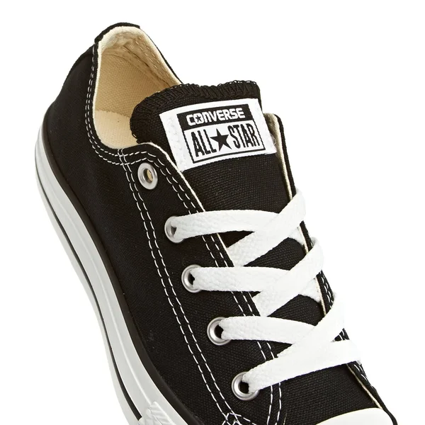 Converse Chuck Taylor All Star Ox Black Textile Junior Trainers
